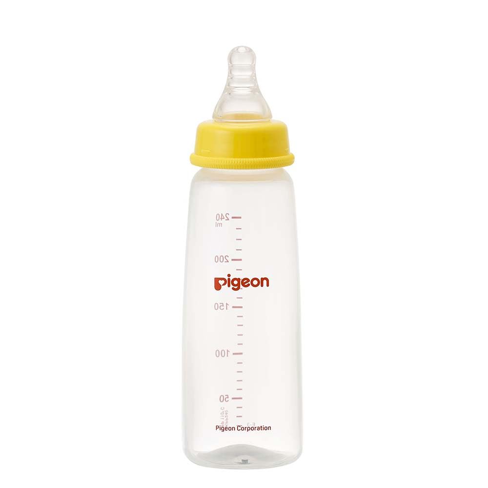 Pigeon Baby Bottle Slim Type 240ml High-quality plastic Used by medical institutions Light and hard to break