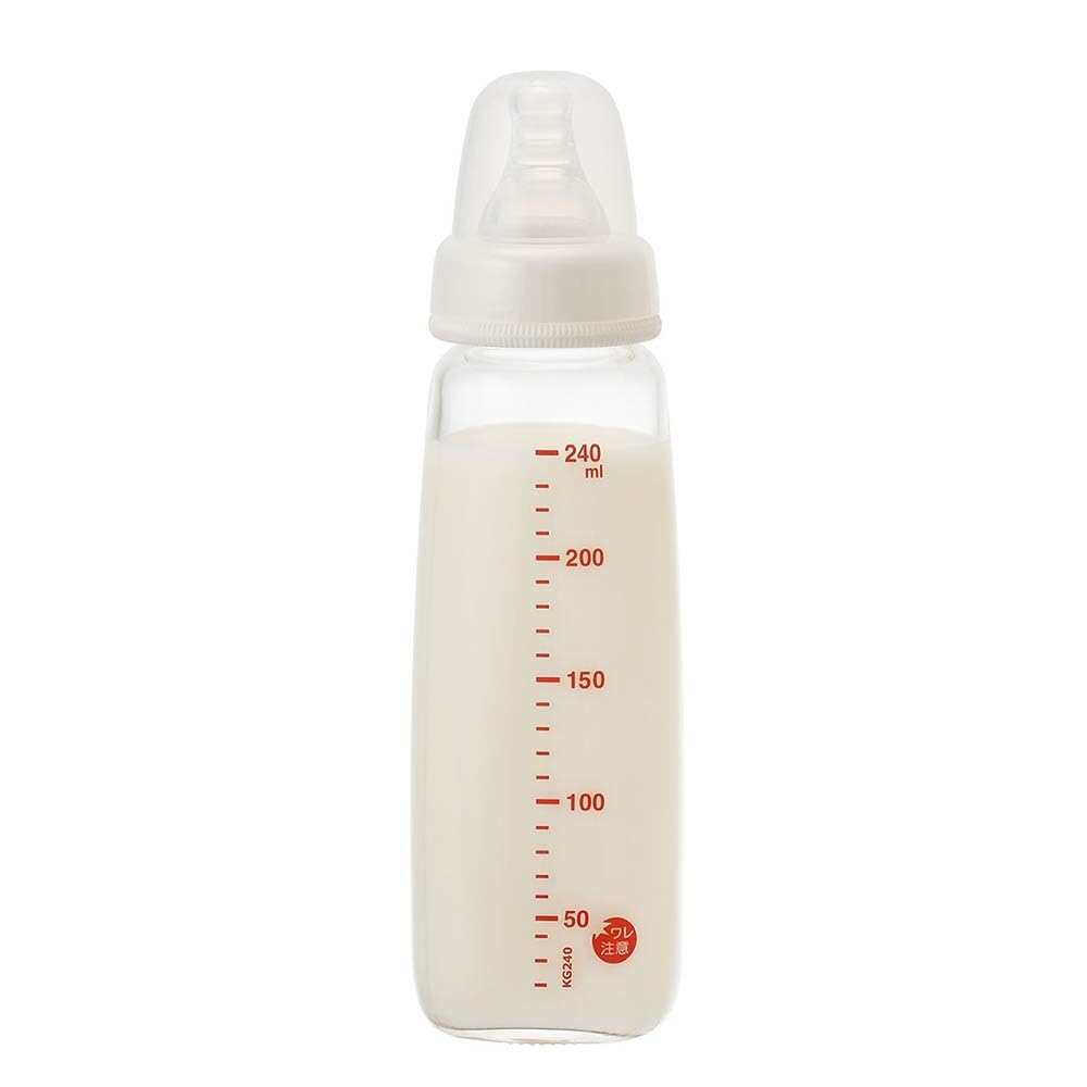 Pigeon Baby Bottle Slim Type 240ml Made of heat-resistant glass that cools quickly Scratch-resistant and hygienic