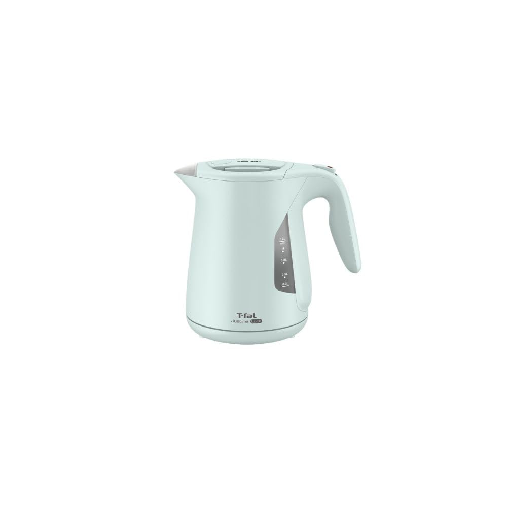 Tefal Electric Kettle 1.2L Large Capacity Tipping Hot Water Leak Lock "Justin Lock Sage Green" Steam Saving Design Green KO5903JP