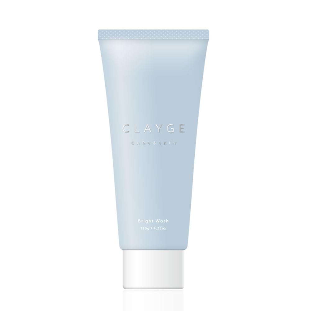 CLAYGE 클레이지 브라이트 워시 120 g 촉촉한 세안 폼 미립자 스크럽 배합 흠집이 신경이 쓰이는 분에게 투명감 클레이 세안 세라미드