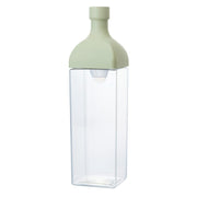 HARIO Kirk Bottle 1200ml Smoky Green Resin Vertical and Horizontal Pitcher with Tea Strainer Made in Japan KAB-120-SG