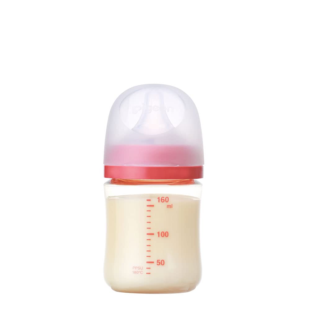 Pigeon Breastfeeding Experience Baby Bottle 160ml 0 months and up High quality plastic Bear Used in medical institutions Light and unbreakable