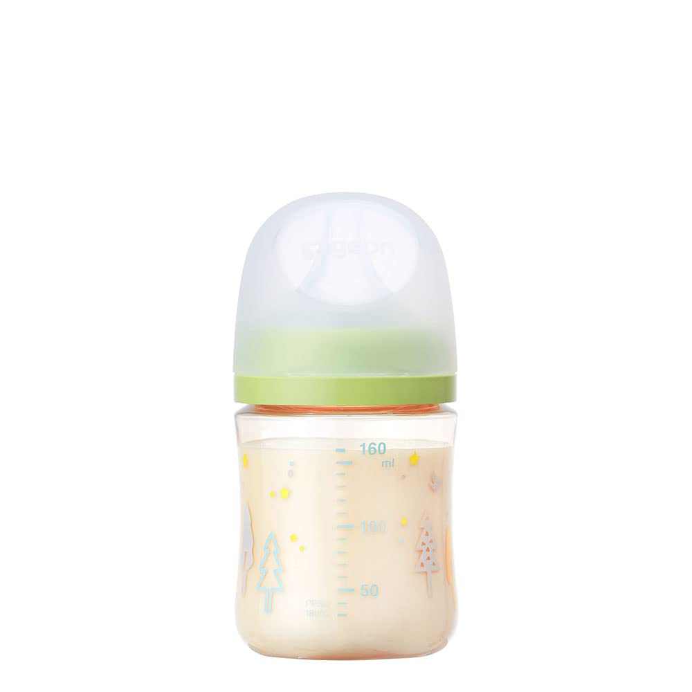 PIGEON Breastfeeding experience baby bottle 160ml 0 months and up High quality plastic Tree Also used in medical institutions Light and unbreakable