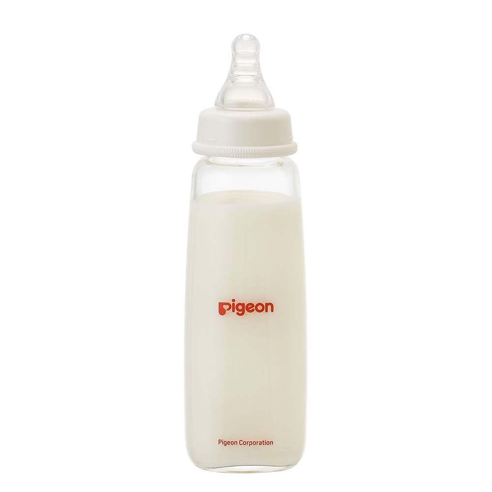 Pigeon Baby Bottle Slim Type 240ml Made of heat-resistant glass that cools quickly Scratch-resistant and hygienic