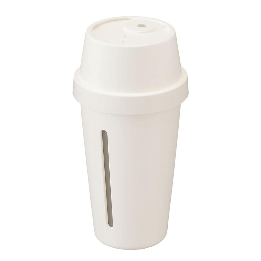 Iris Ohyama Humidifier Ultrasonic Type Tank Capacity 280ml 7 Hours Continuous Humidification Small Tabletop Car Desk Tumbler Type USB Powered UHM-U01-W Milk