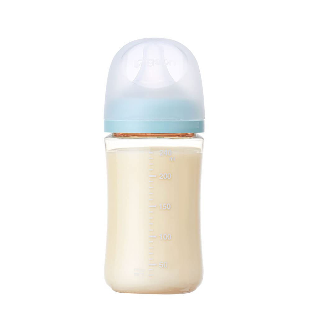 PIGEON Breastfeeding experience baby bottle 240ml Around 3 months ~ High quality plastic Flower Used in medical institutions Light and unbreakable (PPSU)