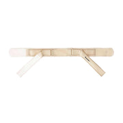 L.eader (Leader) Strain Back Help Belt S~M Size Unisex Beige 782951
