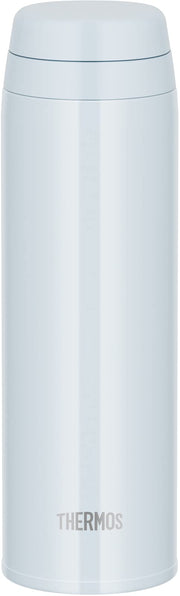 [Dishwasher compatible model] Thermos Water Bottle Vacuum Insulated Mobile Mug 500ml White Gray JOR-500 WHGY