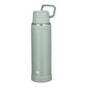 [With handle, thermal insulation, dishwasher safe] Thermos Water Bottle Vacuum Insulated Mobile Mug 1L Ash Green Convenient carrying loop Fluid tech construction for smooth drinking JOY-1000 ASG