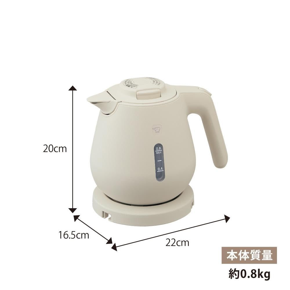 Zojirushi Mahobin Electric Kettle 0.8L Beige CK-DB08-CA