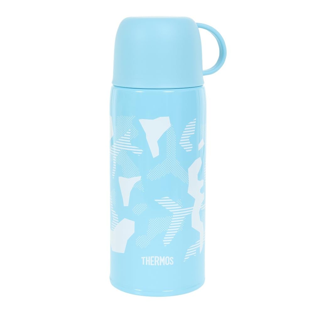 써모스 수통 진공 단열 2웨이 병 0.6L/0.63L 블루 화이트 직접 마시는 컵 첨부 어린이용 통원 통학 FJJ-601WF BLWH