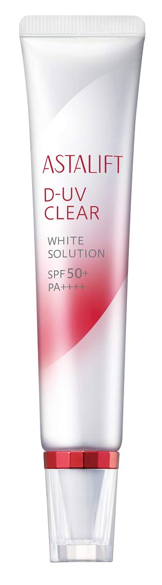 ASTALIFT D-UV Clear White Solution (30g SPF50+・PA++++) UV serum and makeup base for tone up (makeup effect)
