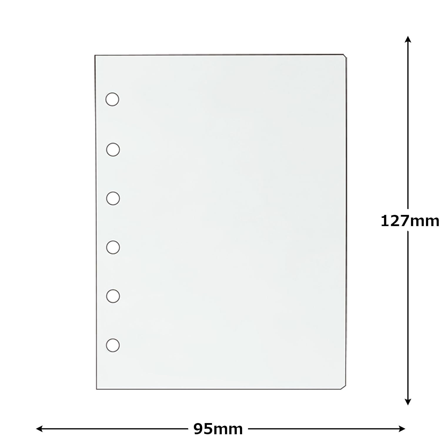 Kamio Japan Seal Binder Refill 20 Pieces Clear Seal Binder Refill Clear 231219