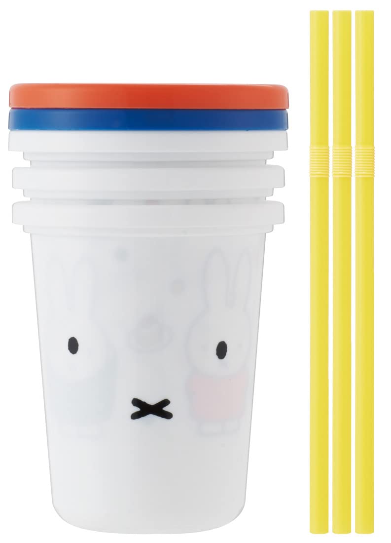 Skater Tumbler with straw 3 pieces 320ml Miffy 21 Made in Japan SIH3ST-A