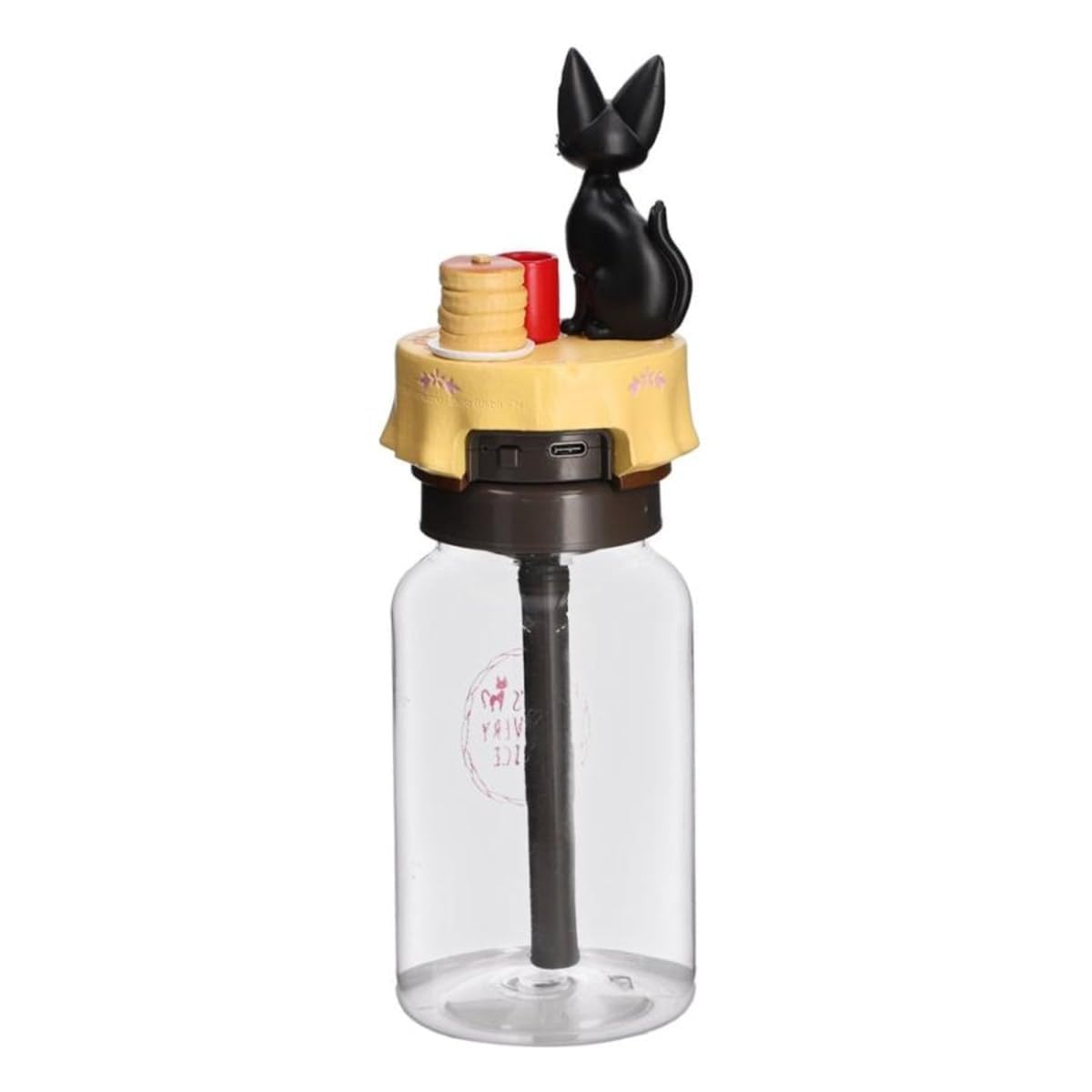 Studio Ghibli Kiki's Delivery Service Jiji Mini Humidifier | USB Tabletop Humidifier | Cute Cat Design | Automatic Shutoff | For Desk, Bedroom, Office | Benelic Goods