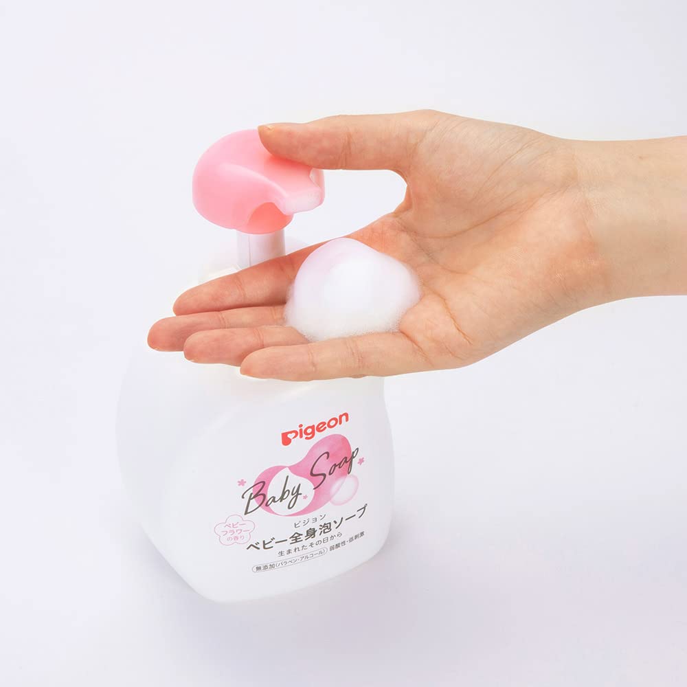 PIGEON baby whole body foam soap baby flower scent 500ml