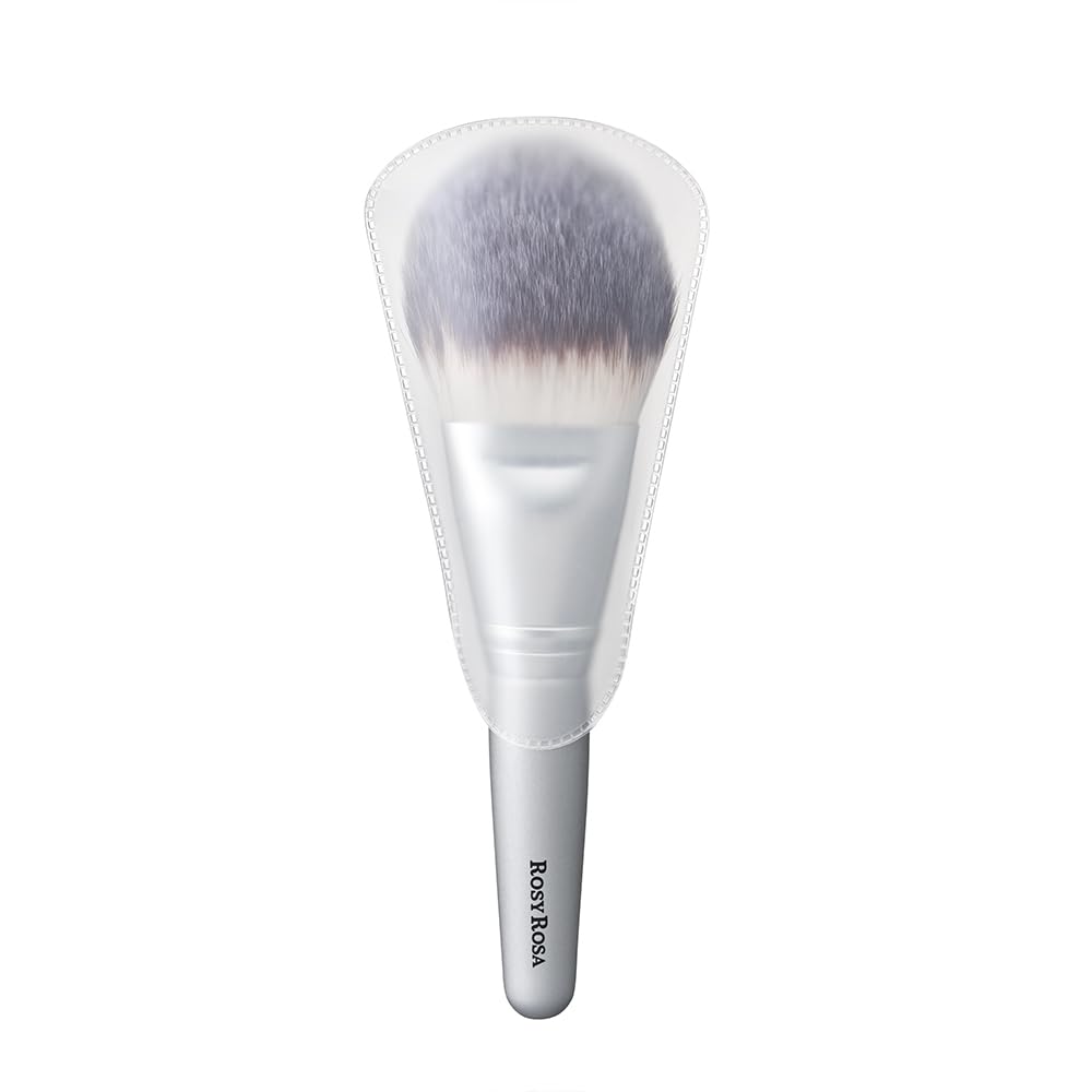 Rosy Rosa Powder Fan Brush [Makeup Brush Compatible with All Powders] ROSYROSA