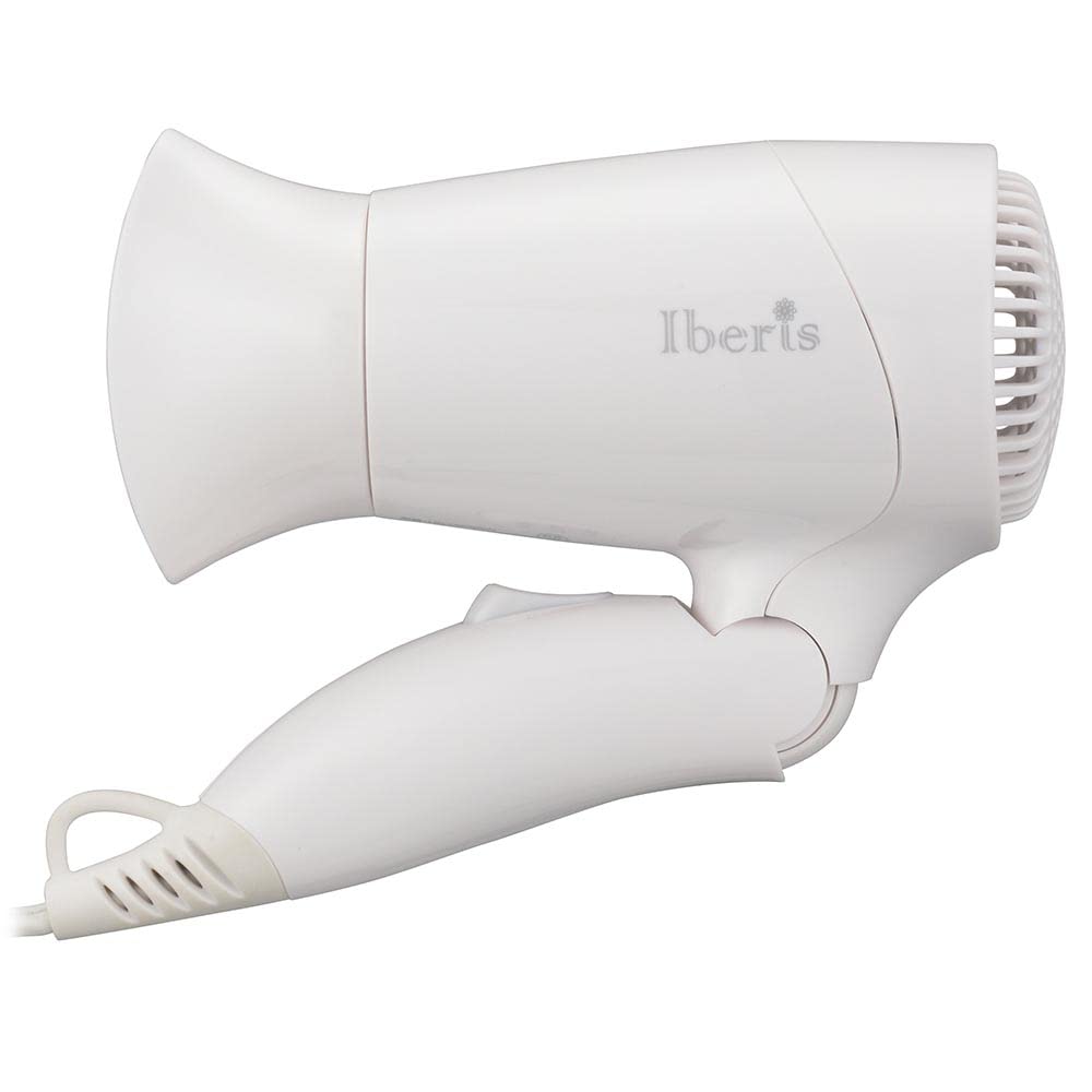 OHM Denki Iberis Hair Dryer Foldable Lightweight Small Mini Compact Portable Travel Unisex Bag-in Business Trip Outing Simple White HB-HI556W 00-5699