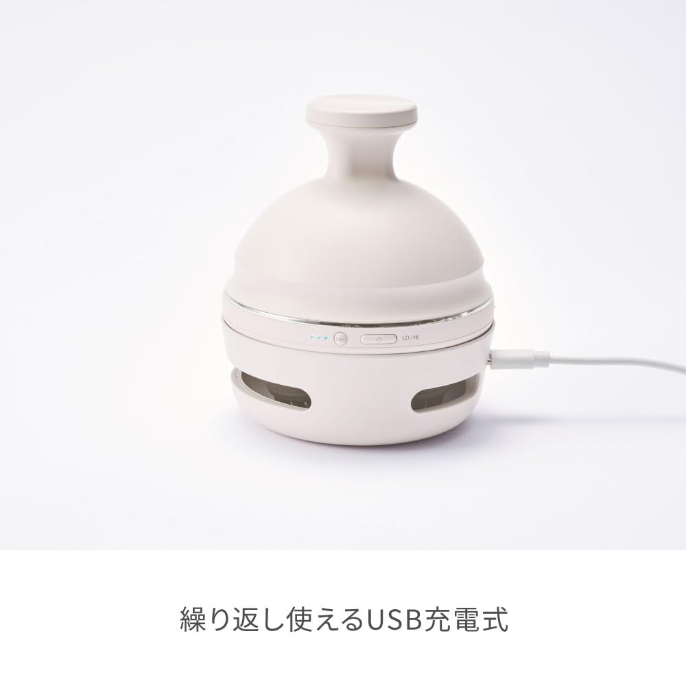 FESTINO EMS Head Spa Premier (SMHB-044) Waterproof Lightweight USB Rechargeable Electric (White)