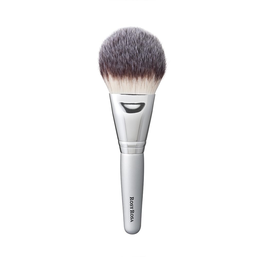 Rosy Rosa Powder Fan Brush [Makeup Brush Compatible with All Powders] ROSYROSA