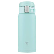Zojirushi Water Bottle Stainless Steel Mug 360ml One-Touch Type Heat/Cold Lightweight Compact Mint Blue SM-SF36-AM