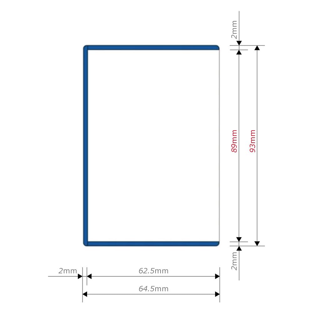 Answer Small Card Slide IN Card Loader (Single Item, Clear Blue)