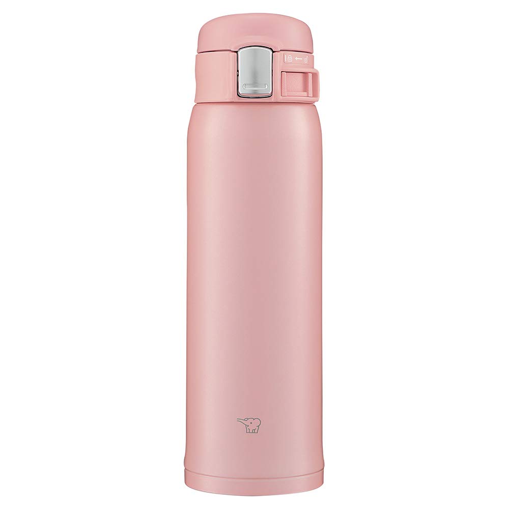 Zojirushi Water Bottle Stainless Steel Mug 480ml One-Touch Type Heat/Cold Lightweight Compact Pink SM-SF48-PA