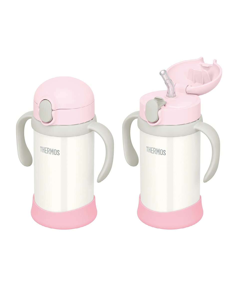 THERMOS Baby Straw Mug FJL-350 Pink White (PKW) 350ml
