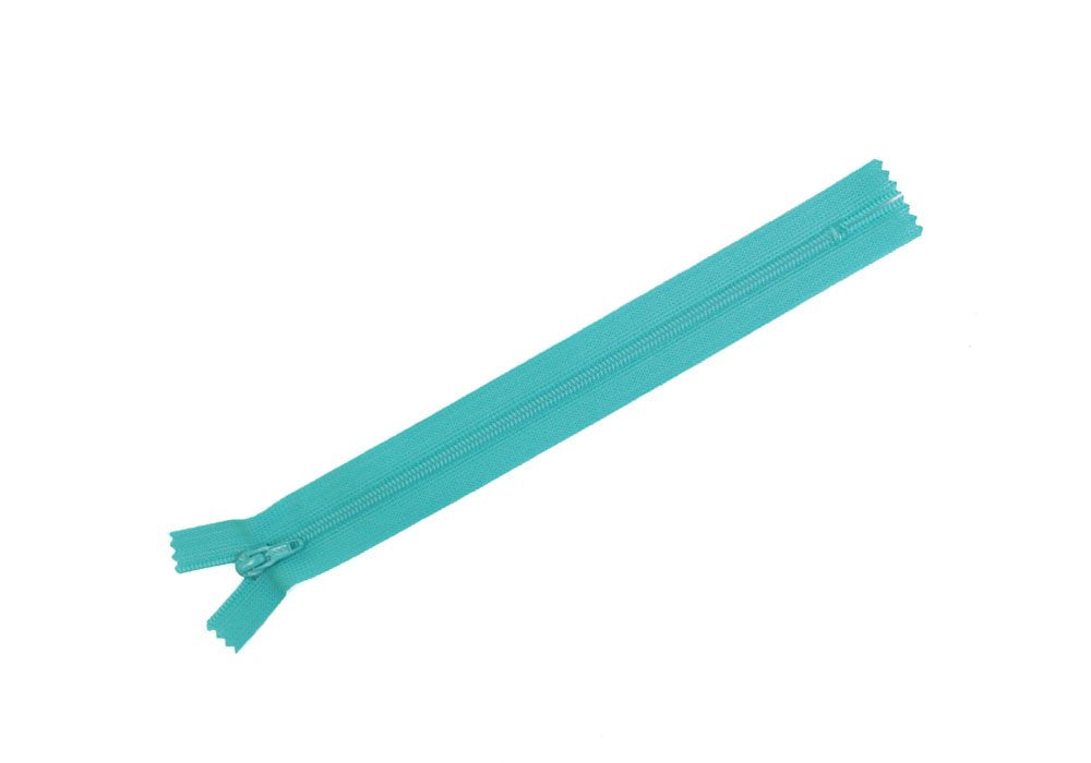 Y.K.K 플랫 니트 패스너 30 cm 10개입 548 에메랄드 FN30-548