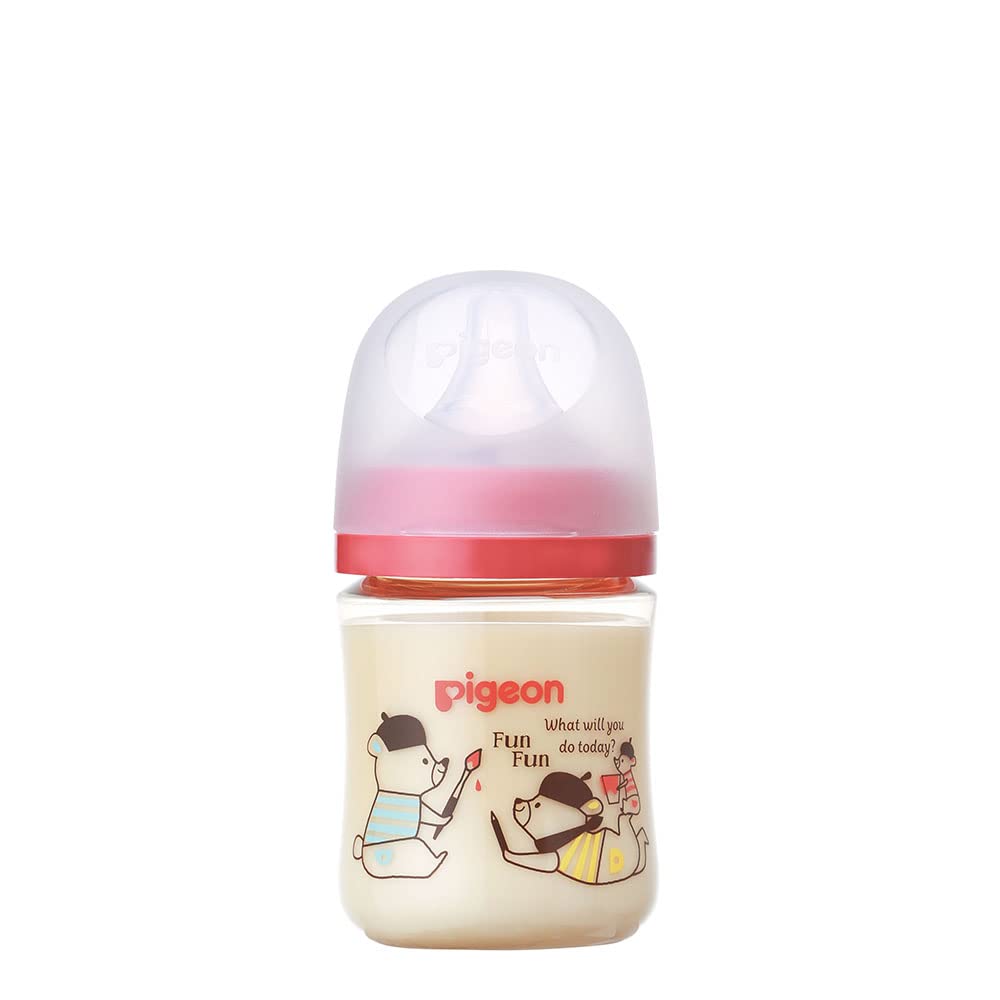 Pigeon Breastfeeding Experience Baby Bottle 160ml 0 months and up High quality plastic Bear Used in medical institutions Light and unbreakable