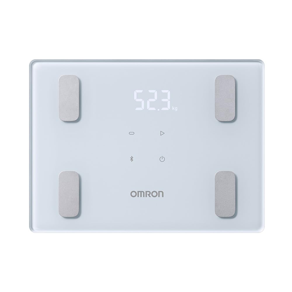 체중체 조성계 몸 스캔 아이스 블루 오므론 KRD-408T-B 오므론 OMRON 체중체 조성계 몸 스캔 아이스 블루 KRD-408T-B 스마트폰 연동 Bluetooth 대응 체중계 체지방률 BMI 골격근률 내장 지방 기초 대사 디지털