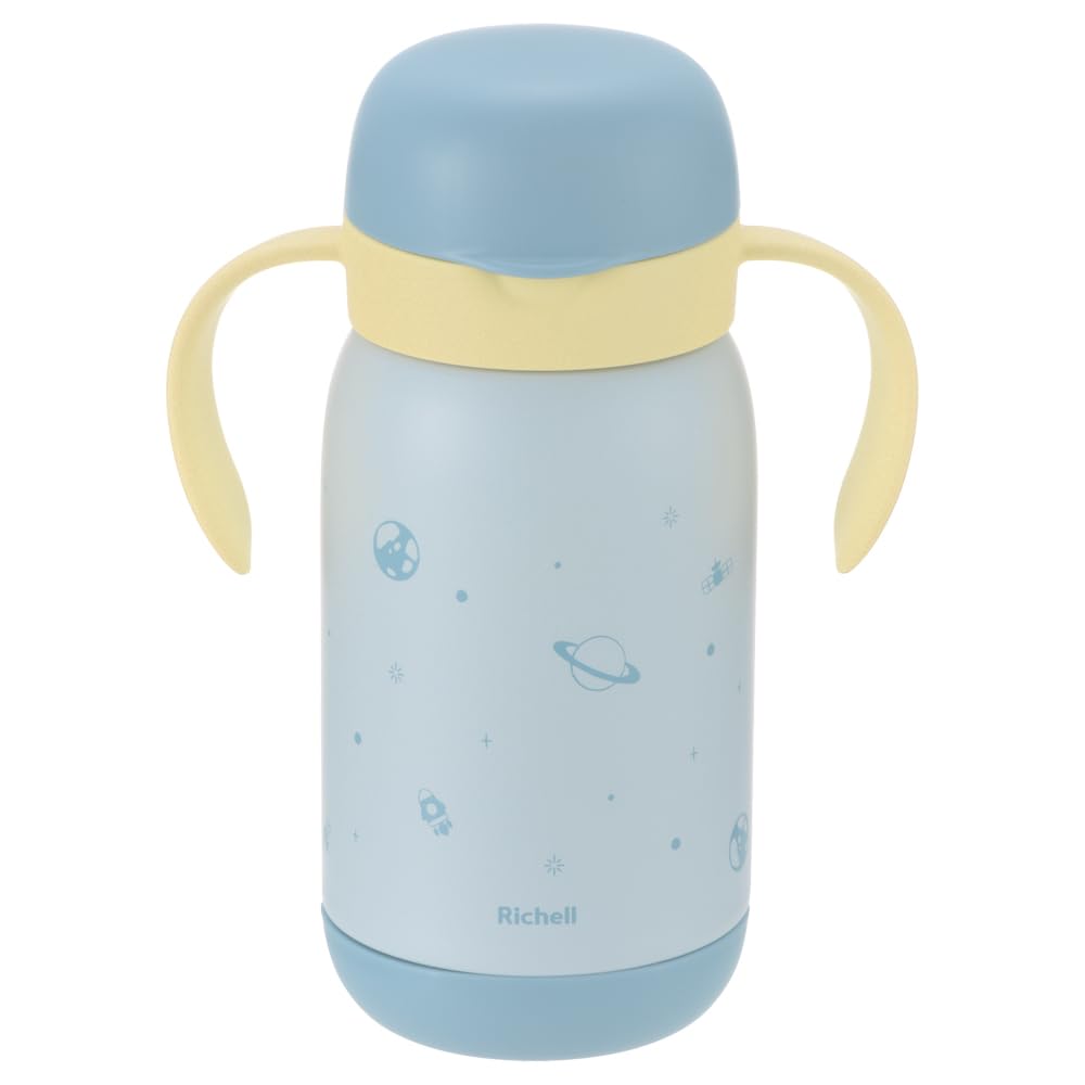 Richell Try Easy to Drink Cold Cup Mug 450 Blue 1 piece 450ml from around 8 months