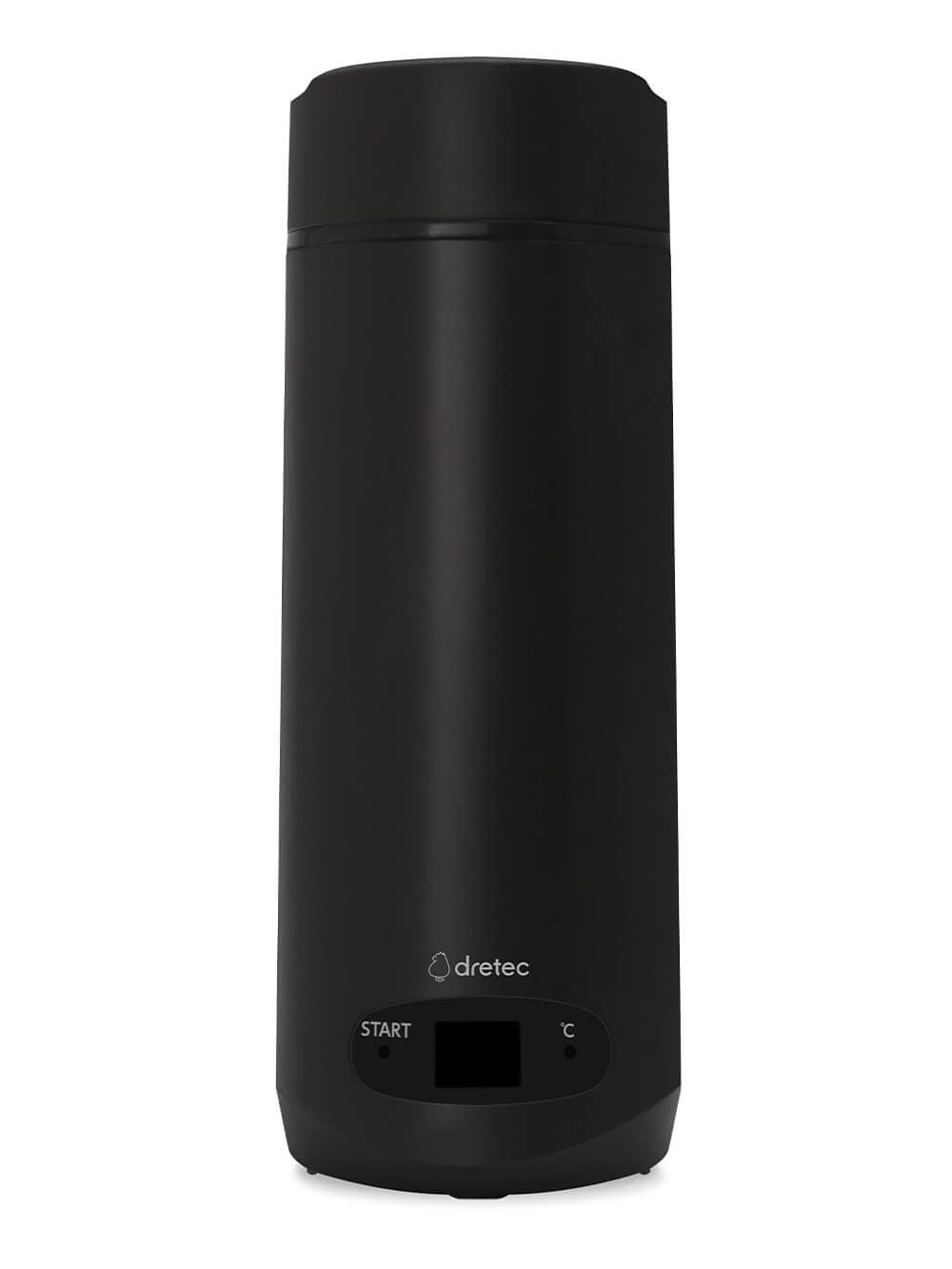 Doritec Boiling Bottle with Temperature Adjustment Function "Boiling Temperature Control Bottle" Black PO-166BK