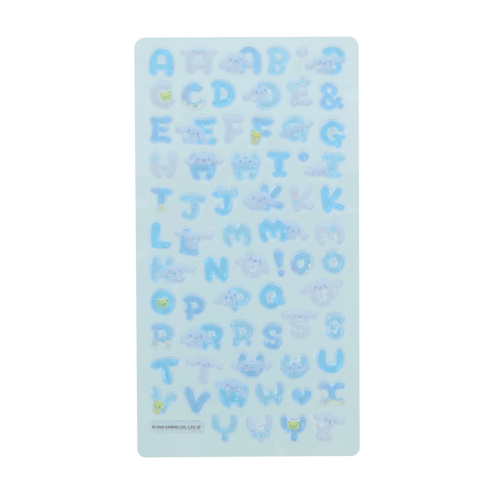 선스타 문구(Sun-Star Stationery) 봉봉 드롭 씰 산리오 모지【4개 세트】