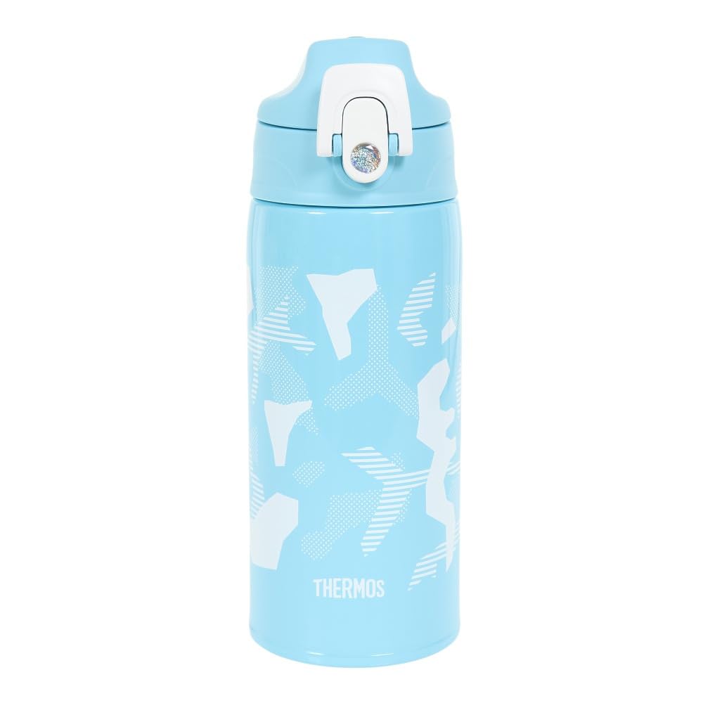 써모스 수통 진공 단열 2웨이 병 0.6L/0.63L 블루 화이트 직접 마시는 컵 첨부 어린이용 통원 통학 FJJ-601WF BLWH