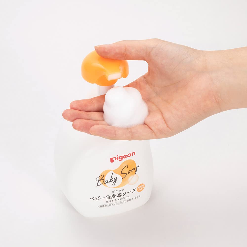 PIGEON Baby whole body foam soap moist 500ml