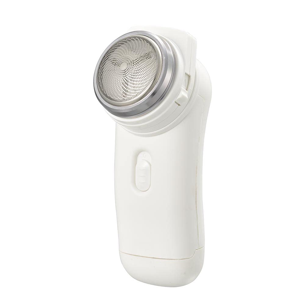 Ohm Electric Rotary Pocket Shaver Battery Operated Men's Shaver Electric Razor Electric Shaver HB-SB11R-W 00-5897 OHM