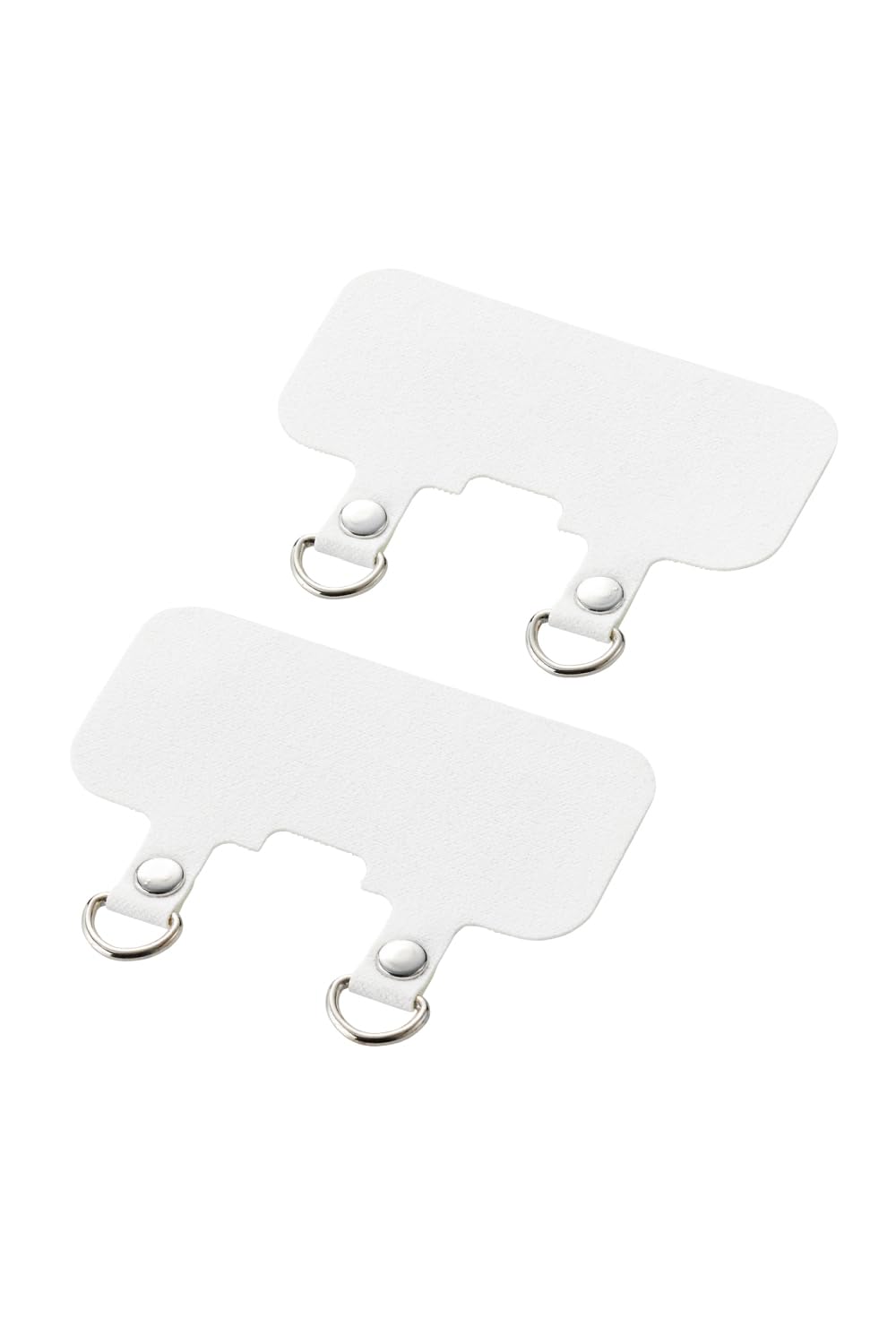 ELECOM Smartphone Strap Strap Holder, 2 Type, 2 Pieces, Increased Durability, Load Capacity 5kg, Fabric, White, P-STHD2WHN