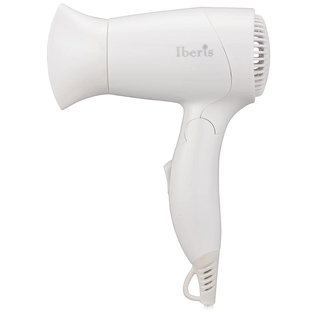 OHM Denki Iberis Hair Dryer Foldable Lightweight Small Mini Compact Portable Travel Unisex Bag-in Business Trip Outing Simple White HB-HI556W 00-5699