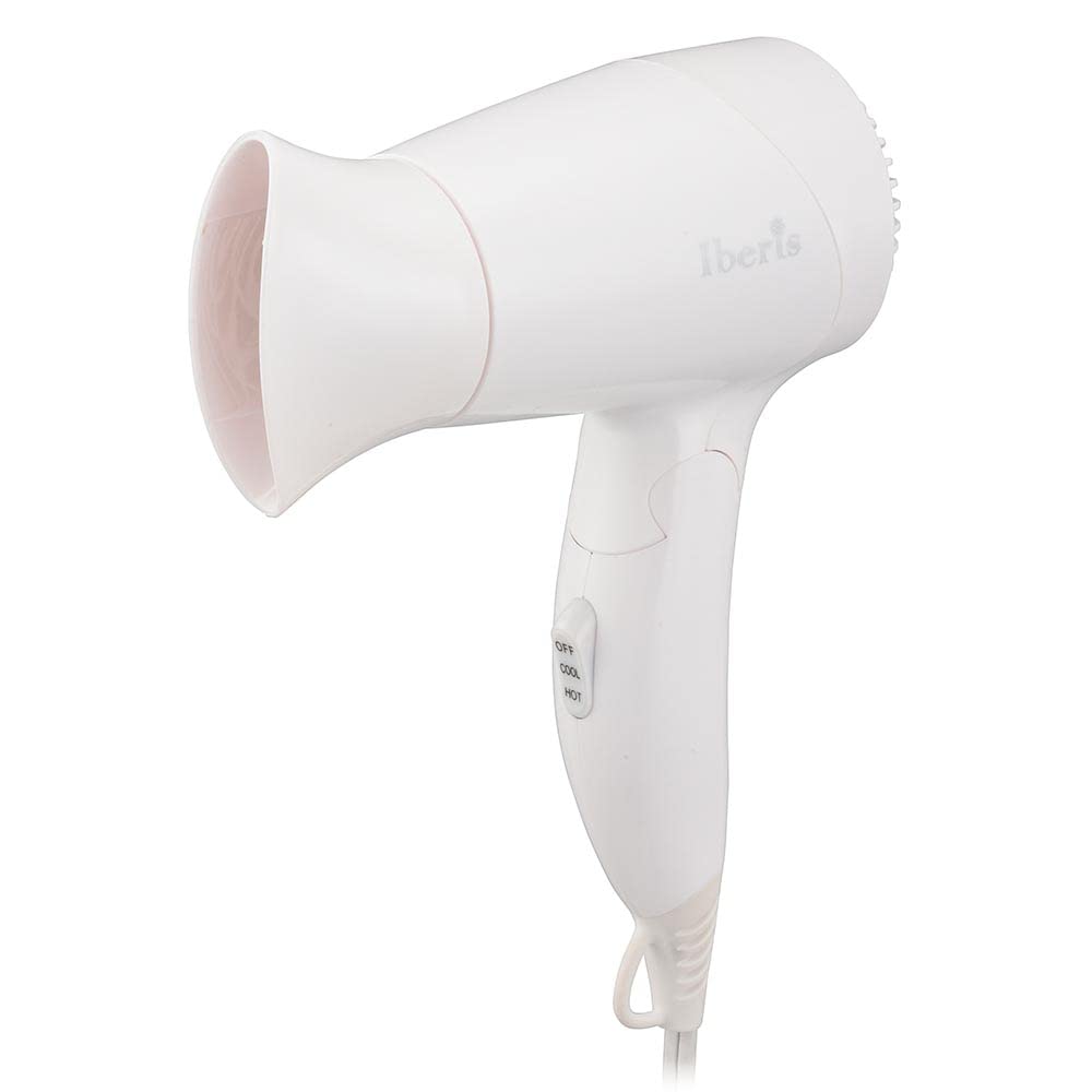 OHM Denki Iberis Hair Dryer Foldable Lightweight Small Mini Compact Portable Travel Unisex Bag-in Business Trip Outing Simple White HB-HI556W 00-5699