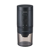 recolte Coffee Grinder Electric Coffee Mill Stylish Compact Grind Adjustment USB Rechargeable Easy to Clean Washable with Brush Cone Type Automatic Stop Easy to Carry Black RCM-3(BK)