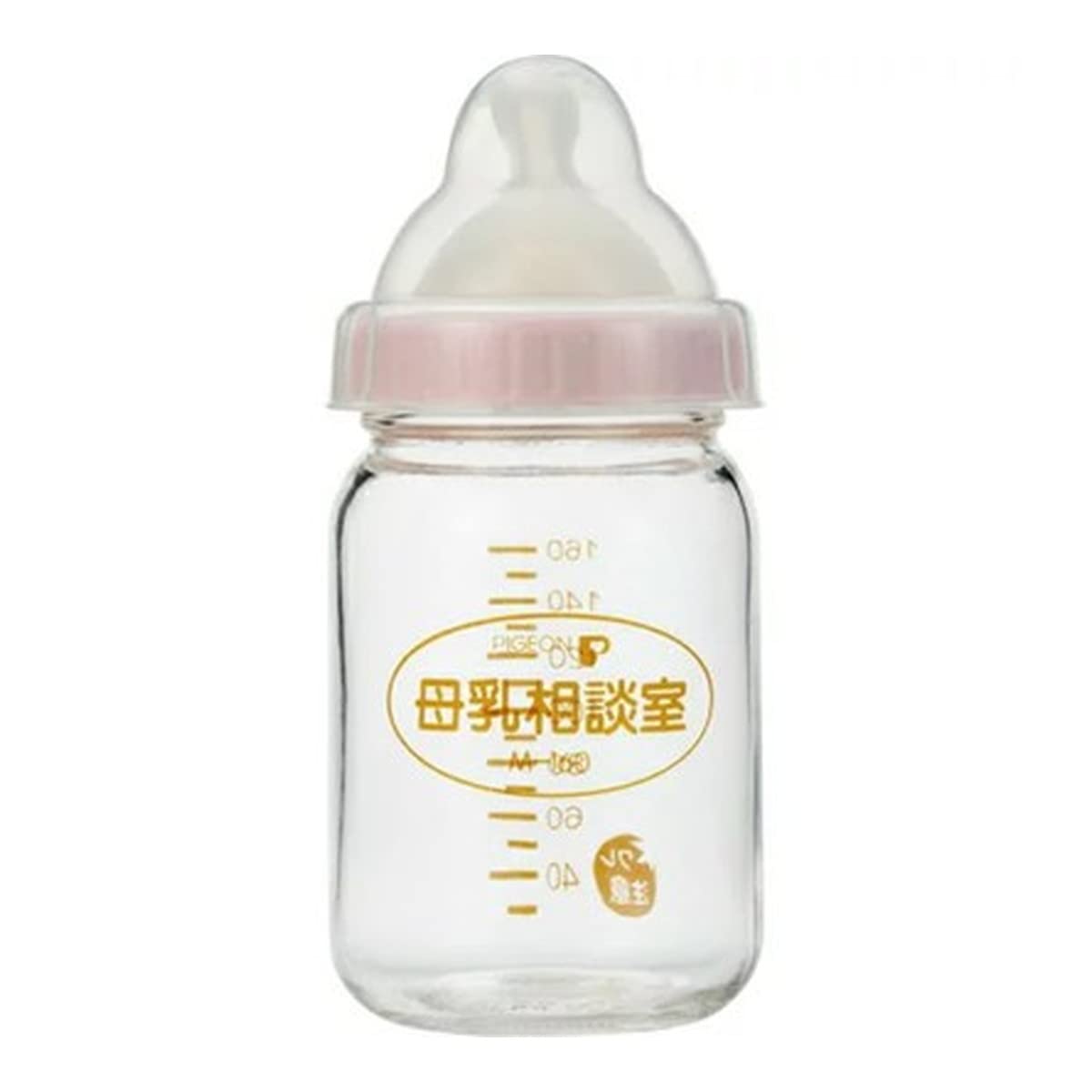 PIGEON 비둘기 계곡식 직접 수유 훈련용 모유 상담실 포유병 160ml 0개월~ 내열 유리제 SS사이즈(둥근 구멍)