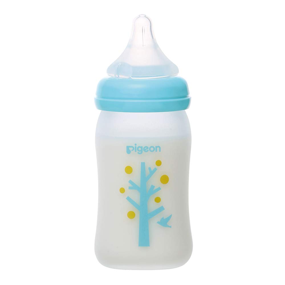 [Heat-resistant glass 160ml] Pigeon Breastfeeding Baby Bottle Coating tree 0 months~