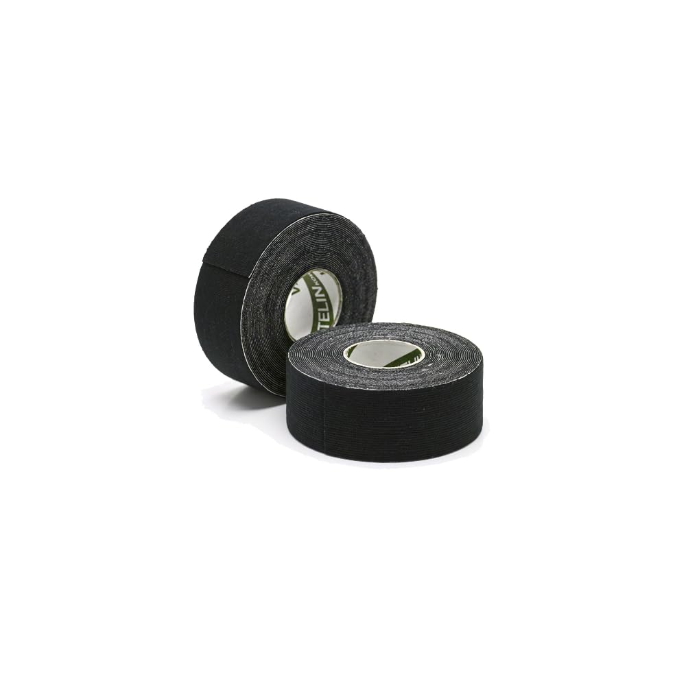 Vantelin Taping Tape Stretchable Type 25mm x 4.6m Black 2 Pieces