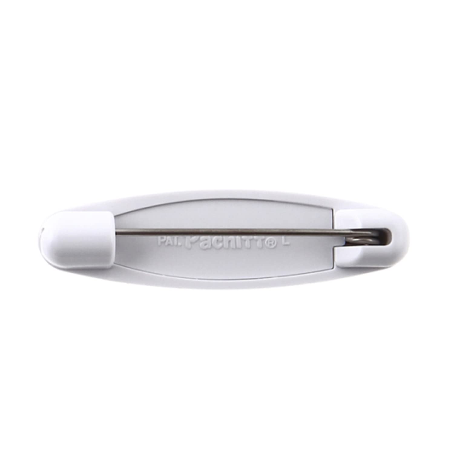 KIYOHARA Sankokko Safety Pin Pachitto Large Height 13.6mm x Width 50.2mm White 4 pieces SUN90-03 White