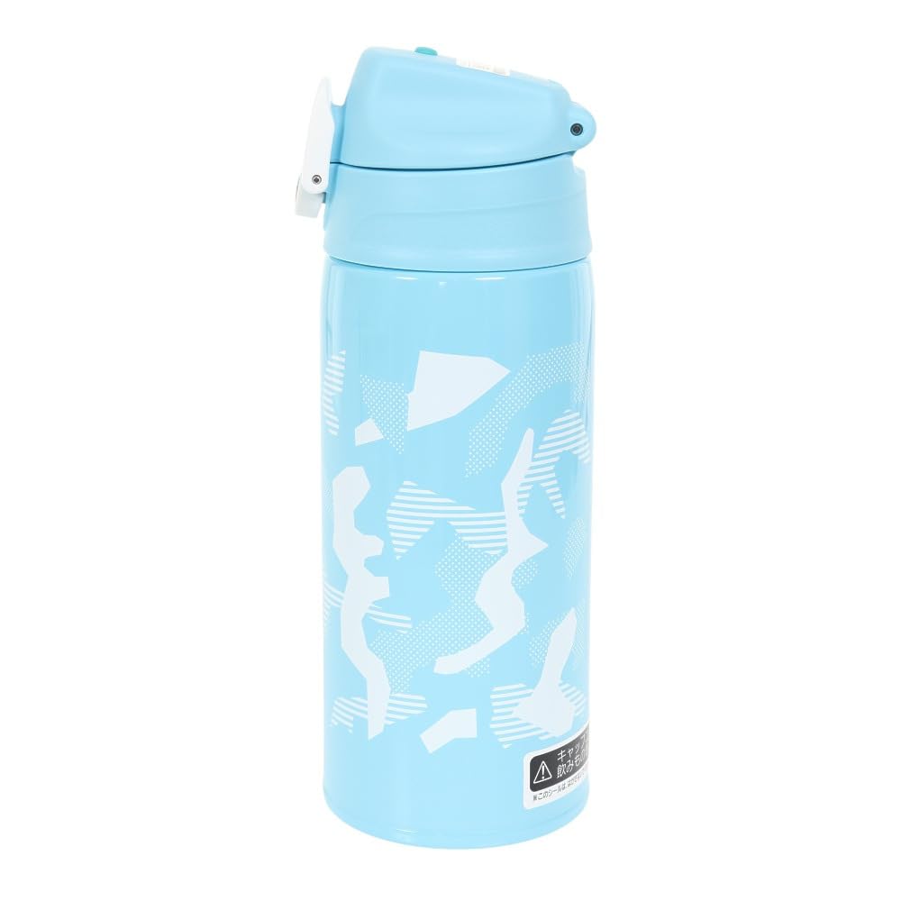 써모스 수통 진공 단열 2웨이 병 0.6L/0.63L 블루 화이트 직접 마시는 컵 첨부 어린이용 통원 통학 FJJ-601WF BLWH