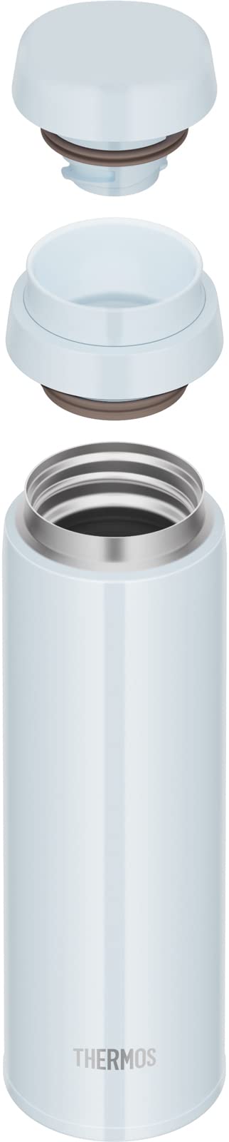 [Dishwasher compatible model] Thermos Water Bottle Vacuum Insulated Mobile Mug 500ml White Gray JOR-500 WHGY