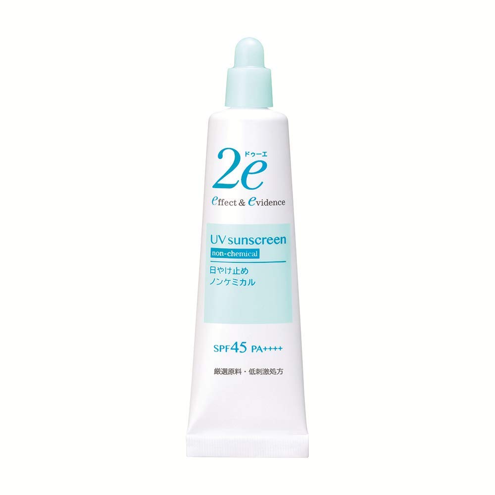 2e (Doue) Sunscreen Non-chemical For Sensitive Skin Hypoallergenic Formula Deeply Moisturizing High Moisture Barrier 40g SPF40+ PA++++ Sunscreen