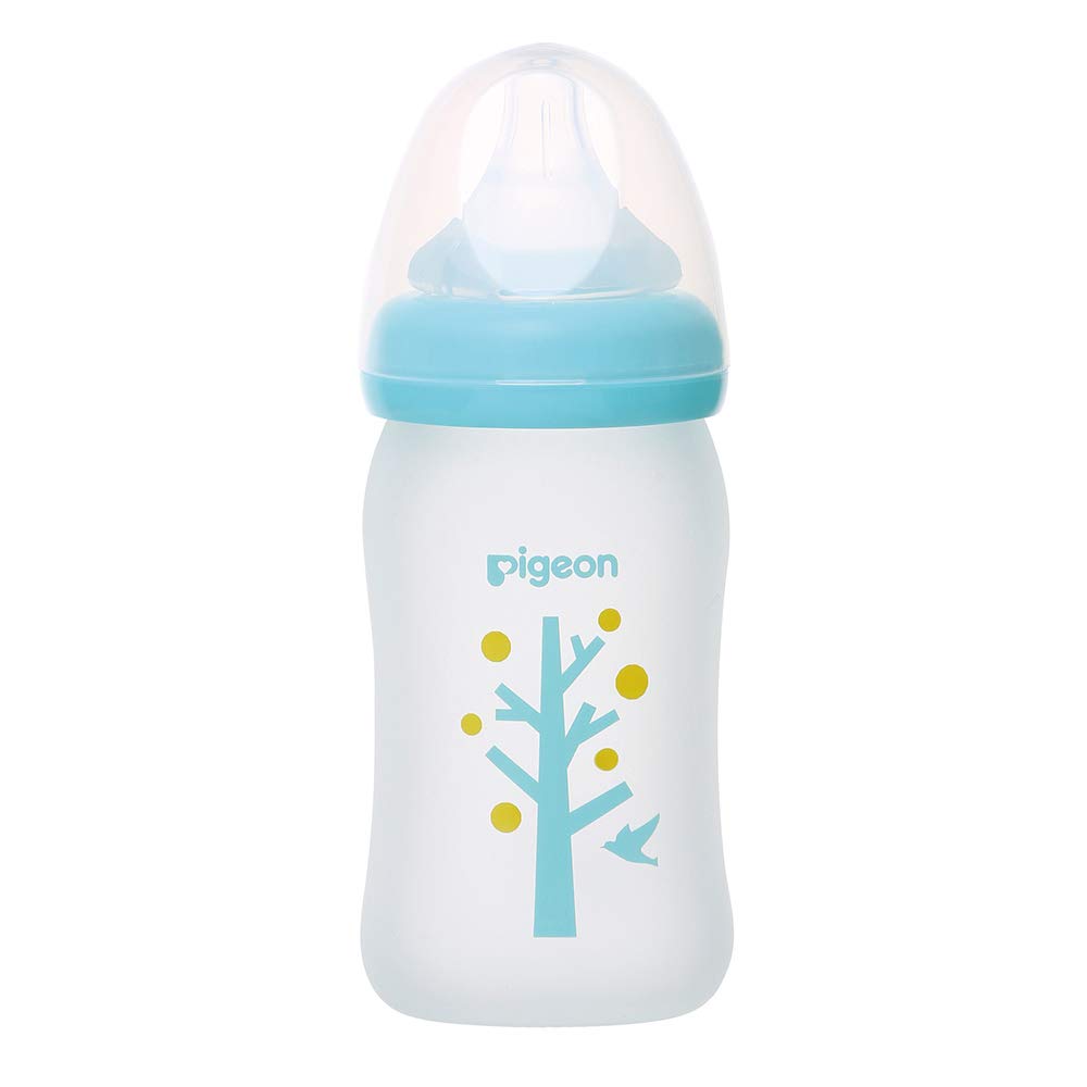 [Heat-resistant glass 160ml] Pigeon Breastfeeding Baby Bottle Coating tree 0 months~