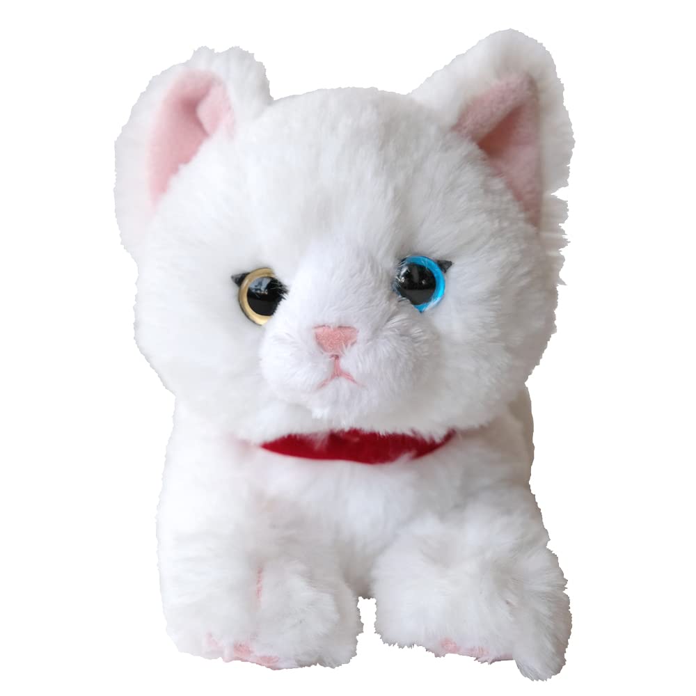 Sun Lemon Knee Cat Odd Eye WH SS 11×29×12cm Stuffed Animal Cute Cat P-8042